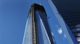 Tháp One World Trade Center đã xây đến tầng 100