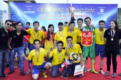 Bế mạc “Giải bóng đá truyền thống mở rộng Hung Thinh Land 2014”: Đội Tú Xương đoạt giải vô địch