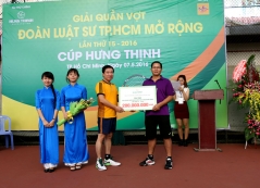 Hung Thinh Corp tài trợ ''Giải Quần vợt Đoàn Luật sư TP.HCM mở rộng lần thứ XV- năm 2016''