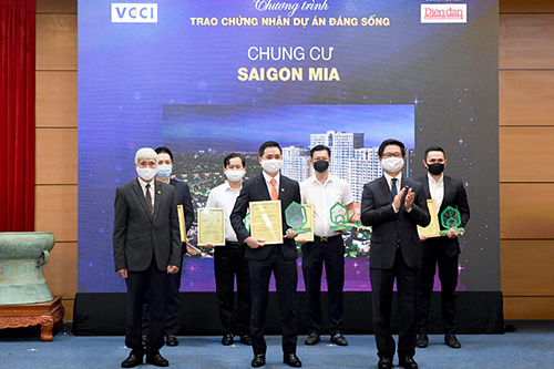 SaigonMia nhận giải thưởng Dự án đáng sống năm 2021