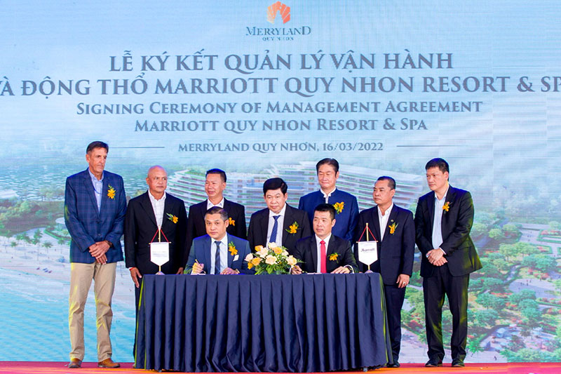 Tập đoàn Hưng Thịnh ký kết hợp tác và động thổ khách sạn 5 sao Marriott Quy Nhon Resort & Spa tại MerryLand Quy Nhơn